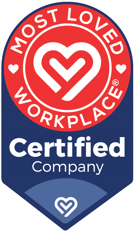 Most Loved Workplace Certified Company badge